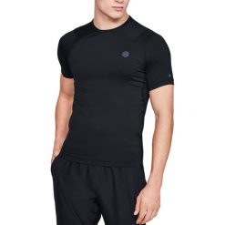 Under Armour RUSH™ Koszulka Czarny. Czarne podkoszulki męskie Under Armour, m, z nadrukiem, z elastanu, z krótkim rękawem. Za 257,95 zł.