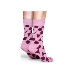 Skarpetki Happy Socks PLA01-4000. Różowe skarpetki męskie marki Happy Socks, z bawełny. Za 24,43 zł.