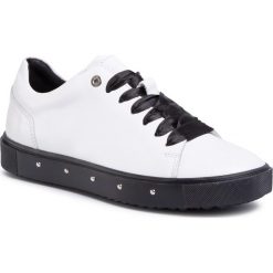 Sneakersy WOJAS - 8537-59 Biały. Białe półbuty damskie Wojas, bez wzorów, ze skóry, bez obcasa, na płaskiej podeszwie, bez zapięcia. Za 329,00 zł.