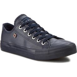 Trampki BIG STAR - V274870 Navy. Niebieskie półbuty damskie BIG STAR, bez wzorów, z gumy, bez zapięcia. Za 89,00 zł.