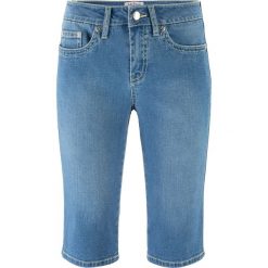 Bermudy z miękkiego dżinsu ze stretchem bonprix jasnoniebieski. Niebieskie szorty damskie bonprix, z jeansu. Za 109,99 zł.