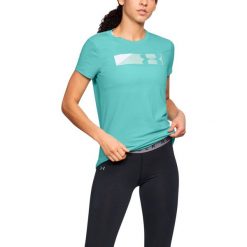 Under Armour Koszulka damska Sportstle Branded Graphic zielona r. S (1305578-425). Zielone bluzki damskie marki Under Armour, s. Za 59,54 zł.