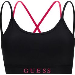 Guess Biustonosz Czarny. Czarne biustonosze Guess, z aplikacjami, z elastanu. Za 223,95 zł.