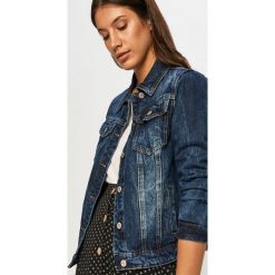 Answear - Kurtka jeansowa Answear Lab. Niebieskie kurtki damskie ANSWEAR, s, bez wzorów, z elastanu, krótkie. Za 169,90 zł.