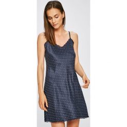 Lauren Ralph Lauren - Koszulka nocna. Szare koszule nocne damskie Lauren Ralph Lauren, z aplikacjami, z elastanu. W wyprzedaży za 259,90 zł.