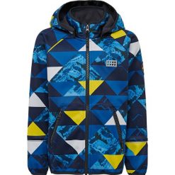 Kurtka softshellowa "Siam 702" w kolorze niebiesko-żółtym. Niebieskie kurtki niemowlęce Legowear, bez wzorów, bez kaptura. W wyprzedaży za 149,95 zł.