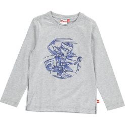 Koszulka "Thomas 312" w kolorze szarym. Szare t-shirty chłopięce marki LEGO Wear, z nadrukiem, z bawełny, z długim rękawem. W wyprzedaży za 45,95 zł.