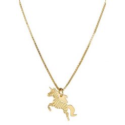 Naszyjniki damskie: MALAIKARAISS ZEBRACORN Naszyjnik goldcoloured