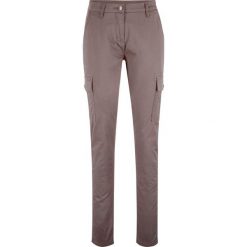 Spodnie bojówki bonprix średni brąz. Pomarańczowe spodnie damskie bonprix. Za 59,99 zł.