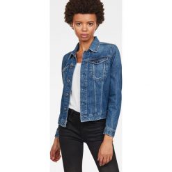 G-Star Raw - Kurtka jeansowa. Szare kurtki damskie marki G-Star RAW, s, bez wzorów, z bawełny, retro, krótkie, bez kaptura. Za 599,90 zł.
