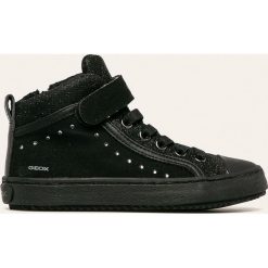 Geox - Buty dziecięce. Niebieskie trampki chłopięce Geox, bez wzorów, z materiału, sportowe, bez zapięcia. W wyprzedaży za 199,90 zł.