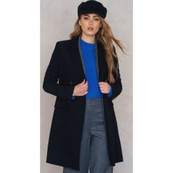 Płaszcze damskie: Trendyol Zapinany na guziki płaszcz oversize – Black