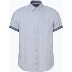 Marc O'Polo - Męska koszula lniana, niebieski. Niebieskie koszule męskie Marc O'Polo, m, bez wzorów, polo, bez rękawów. Za 349,95 zł.