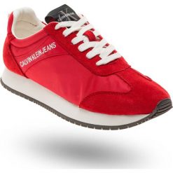 SNEAKERSY Calvin Klein Jeans. Czerwone sneakersy damskie Calvin Klein Jeans, z jeansu. Za 363,30 zł.