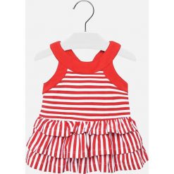 Mayoral - Sukienka dziecięca 68-98 cm. Różowe sukienki dziewczęce Mayoral, bez wzorów, z elastanu, casualowe, bez rękawów, mini, rozkloszowane. Za 102,90 zł.
