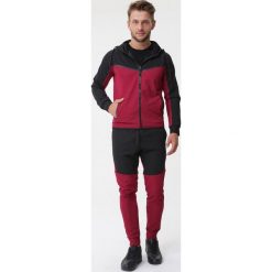 Bordowy Komplet Dresowy Rayne. Czerwone bluzy męskie Born2be, xl, bez wzorów, z dresówki, z kapturem, z długim rękawem, długie, z kapturem. Za 109,99 zł.