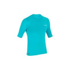 TOP UV surfing krótki rękaw 100 męski. Niebieskie buty sportowe męskie OLAIAN, z elastanu, bez zapięcia, na fitness i siłownię. Za 29,99 zł.