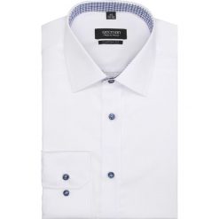 Koszula bexley 2575 długi rękaw custom fit biały. Białe koszule męskie Recman, m, bez wzorów, bez kołnierzyka, z długim rękawem. Za 139,00 zł.