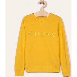 Guess Jeans - Bluza dziecięca 118-175 cm. Czerwone bluzy chłopięce Guess Jeans, z aplikacjami, z bawełny, bez rękawów, bez kaptura. Za 199,90 zł.