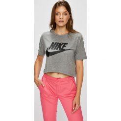 Nike Sportswear - Top. Różowe topy damskie Nike Sportswear, l, z nadrukiem, z dzianiny, z okrągłym kołnierzem. W wyprzedaży za 99,90 zł.