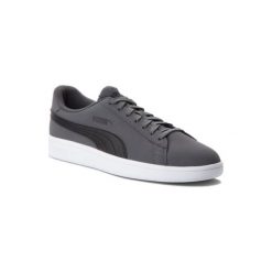 PUMA 36516008 Smash v2 Buck. Szare buty sportowe męskie Puma, ze skóry ekologicznej, bez zapięcia. Za 199,99 zł.