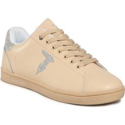 Sneakersy TRUSSARDI JEANS - 79A00469 P684. Brązowe półbuty damskie Trussardi Jeans, z jeansu. W wyprzedaży za 409,00 zł.