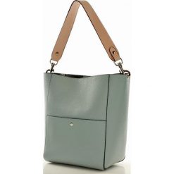 Shopper bag damskie: ALIANA – Torebka skórzana shopper bag MAZZINI – niebieski