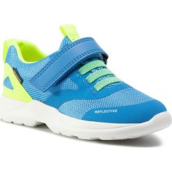 Sneakersy SUPERFIT - GORE-TEX 1-009209-8010 M Blau/Gelb. Niebieskie trampki chłopięce Superfit, bez wzorów, ze skóry, na rzepy. Za 299,00 zł.