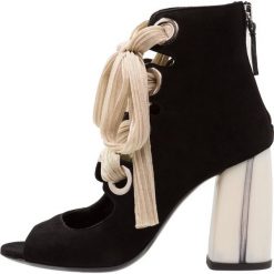 Botki damskie lity: Oxitaly SAONA Botki na obcasie black