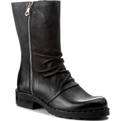 Botki EVA MINGE - Lurdes 2D 17JS1372272EF 101. Czarne buty zimowe damskie marki Eva Minge, z nubiku, na obcasie. W wyprzedaży za 329,00 zł.