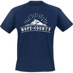 T-shirty męskie z nadrukiem: Far Cry 5 – Hope County T-Shirt granatowy