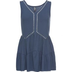 Top z kamieniami bonprix indygo. Niebieskie topy damskie bonprix. Za 79,99 zł.