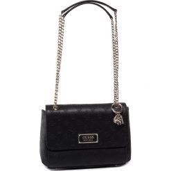 Torebka GUESS - Logo Love (SG) HWSG76 62210 BLA. Czarne torebki klasyczne damskie Guess, z aplikacjami, ze skóry ekologicznej, klasyczne, bez dodatków. W wyprzedaży za 459,00 zł.