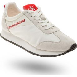 SNEAKERSY Calvin Klein Jeans. Białe sneakersy damskie z jeansu. Za 260,00 zł.