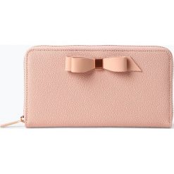 Ted Baker - Damski portfel ze skóry, różowy. Różowe portfele damskie Ted Baker, bez wzorów, ze skóry. Za 429,95 zł.