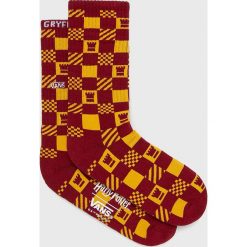 Vans - Skarpety x Harry Potter. Brązowe skarpetki męskie Vans, bez wzorów, z elastanu. Za 59,90 zł.