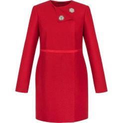 Czerwony blezer z wełny. Czerwone płaszcze damskie Vito Vergelis, bez wzorów, z wełny, eleganckie. Za 579,00 zł.