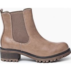 Khaki Botki Steamroll. Brązowe botki damskie na obcasie Born2be, na niskim obcasie. Za 64,99 zł.
