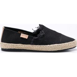 Gant - Espadryle. Czarne espadryle damskie marki GANT, z materiału, na płaskiej podeszwie. W wyprzedaży za 169,90 zł.