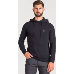 SWETER Emporio Armani z kaszmirem. Czarne swetry męskie Emporio Armani, s, z aplikacjami, z wełny, z kapturem, z kapturem. Za 1559,00 zł.