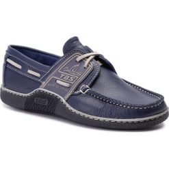 Mokasyny TBS - Globek B8M62 Indigo/Gris. Niebieskie mokasyny męskie TBS, ze skóry, klasyczne. W wyprzedaży za 379,00 zł.