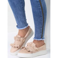Trampki damskie slip on: Beżowe Slip On After A While