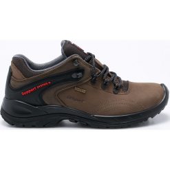 Grisport - Obuwie. Pomarańczowe buty skate męskie marki Grisport, na zimę, ze skóry, na sznurówki, outdoorowe. W wyprzedaży za 239,90 zł.