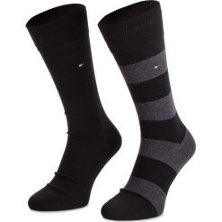 Zestaw 2 par wysokich skarpet męskich TOMMY HILFIGER - 342021001 Black 200 1. Czarne skarpetki męskie z elastanu. Za 49,90 zł.