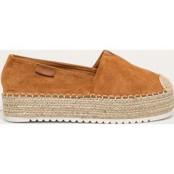 Answear - Espadryle Erynn. Żółte espadryle damskie ANSWEAR, bez wzorów, z materiału, bez obcasa, na obcasie. Za 119,90 zł.