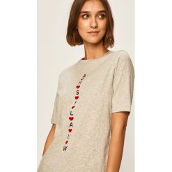Scotch & Soda - T-shirt. Białe bluzki damskie Scotch & Soda, s, z aplikacjami, z bawełny, z okrągłym kołnierzem. W wyprzedaży za 179,90 zł.