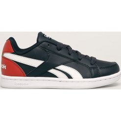 Reebok Classic - Buty dziecięce Royal Prime. Niebieskie trampki chłopięce Reebok Classic, bez wzorów, z gumy, sportowe, na sznurówki. Za 129,90 zł.