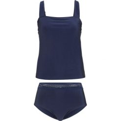 Tankini (2 części) bonprix ciemnoniebieski. Niebieskie stroje kąpielowe damskie bonprix, w paski. Za 69,99 zł.