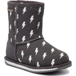 Buty EMU AUSTRALIA - Lightning Bolt Brumby K12102 Charcoal/Antarcite. Szare śniegowce chłopięce EMU Australia, bez zapięcia. W wyprzedaży za 259,00 zł.