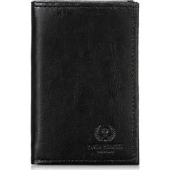SKÓRZANE ETUI NA KARTY PORTFEL SLIM. Portfele męskie Paolo Peruzzi, bez wzorów, ze skóry. Za 39,90 zł.